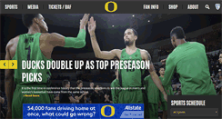 Desktop Screenshot of goducks.com